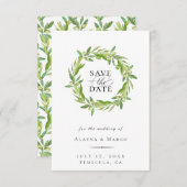 Toscane Olive met de datum waarop Aankondiging (Voorkant / Achterkant)