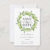 Toscane Olive met de datum waarop Aankondiging (Voorkant)