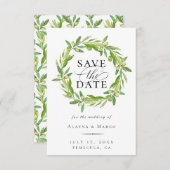 Toscane Olive met de datum waarop Aankondiging (Voorkant / Achterkant)