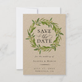 Toscane Olive met de datum waarop Aankondiging