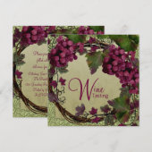 Toscane Oude Wereld Oude Rode Groene Druiven Kaart (Voorkant / Achterkant)