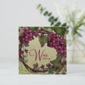 Toscane Oude Wereld Oude Rode Groene Druiven Kaart (Staand voorkant)