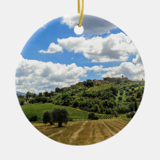 Toscane, panoramisch landschap - Italië Keramisch Ornament (Voorkant)