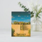 Toscane Platteland Briefkaart (Staand voorkant)