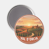 Toscane Platteland Italië Magneet (Voorkant / Achterkant)