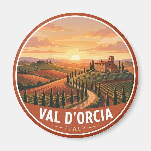 Toscane Platteland Italië Magneet (Voorkant)
