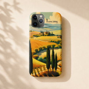 Toscane Platteland Oude Stijl Aangepaste Tekst Case-Mate iPhone Case