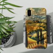 Toscane Platteland Oude Stijl Aangepaste Tekst Case-Mate iPhone Case
