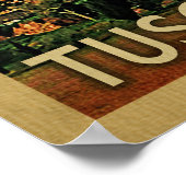 Toscane Poster Italië Vintage Travel (Hoek)