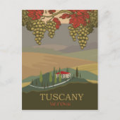 Toscane, regio Val d'Orcia, Italië, reizen Briefkaart (Voorkant)