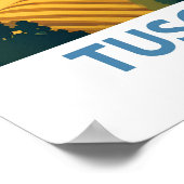 Toscane Reis Retro Poster (Hoek)
