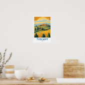 Toscane Reis Retro Poster (Keuken)