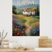 Toscane Reisposter -  Italië Scene Poster (Keuken)