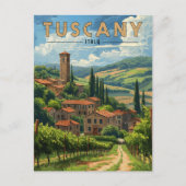 Toscane Reizen Briefkaart (Voorkant)