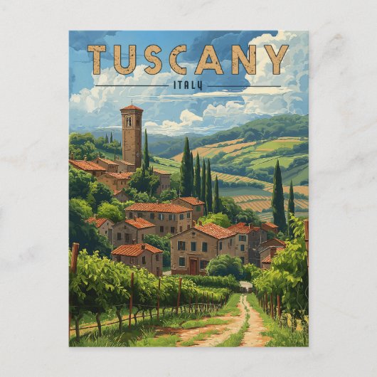  Toscane Reizen Briefkaart (Voorkant)