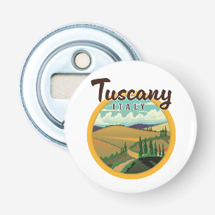 Toscane reizen logo button flesopener