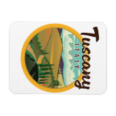 Toscane reizen logo magneet (Horizontaal)