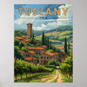  Toscane Reizen Poster (Voorkant)