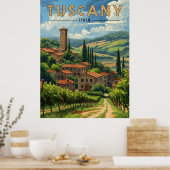  Toscane Reizen Poster (Keuken)