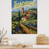 Toscane Reizen Poster (Keuken)