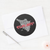 Toscane Ronde Sticker (Envelop)
