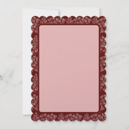 Toscane Roze Goud CurlyQue Kerstbomen Feestdagenkaart