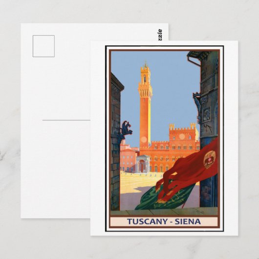 Toscane - Siena Briefkaart (Voorkant / Achterkant)