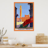 Toscane ~ Siena ~  Italiaans reizen Poster (Keuken)