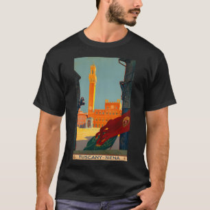 Toscane Siena Vintage Travel Poster T-shirt