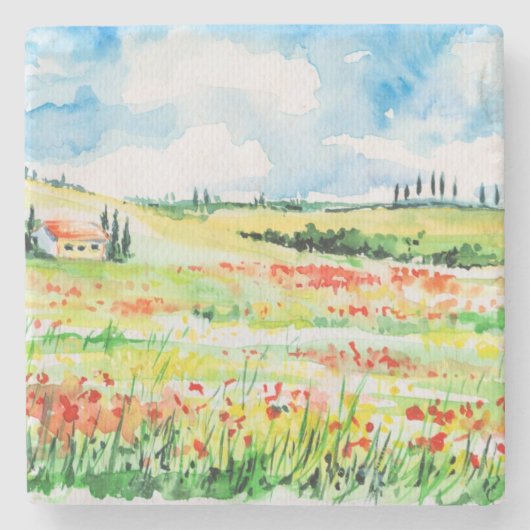 Toscane Stenen Onderzetter (Voorkant)