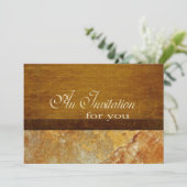 Toscane Stone Business Executive Retirement Custom Kaart (Staand voorkant)