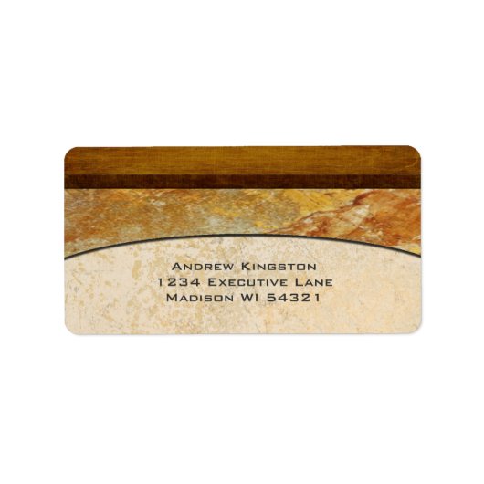 Toscane Stone Marmer Architecturaal Etiket (Voorkant)