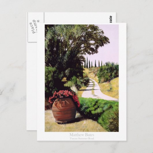 Toscane Summer Road Briefkaart (Voorkant / Achterkant)