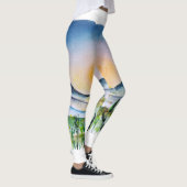 Toscane Sunrise Waterverf Journey Italië Leggings (Rechts)