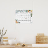 Toscane Tegel Citrus Baby shower Raad de uitgereke Poster (Keuken)