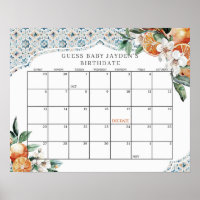 Toscane Tegel Citrus Baby shower Raad de uitgereke