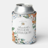 Toscane Tegel Citrus Italiaans verjaardagsfeest Ba Blikjeskoeler (Blikje Voorkant)