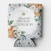 Toscane Tegel Citrus Italiaans verjaardagsfeest Ba Blikjeskoeler (Voorkant)