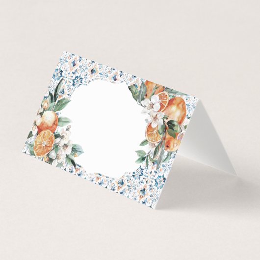 Toscane Tegel Citrus Italië Plaats Kaart Tafel Dec (Voorkant)