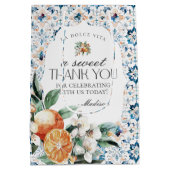 Toscane Tegel Citrus Sinaasappel Italiaans Grieks Medium Cadeauzakje (Achterkant)