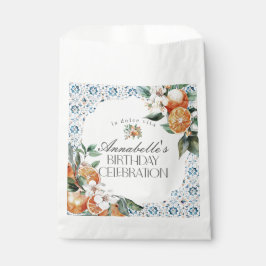 Toscane Tegel Citrus Sinaasappel Verjaardagsfeest  Bedankzakje