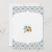 Toscane Tegel Coastal Italian Birthday Invitation Kaart (Achterkant)