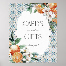 Toscane Tegel Italiaans strand Kaarten en geschenk Poster