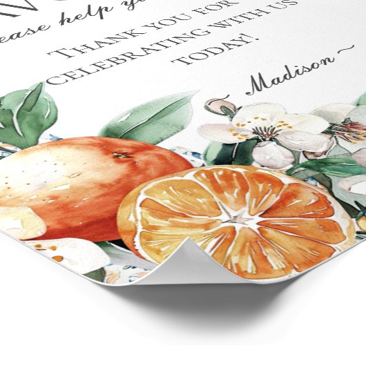 Toscane Tegel Italiaans strand Kustgunsten Teken Poster (Hoek)