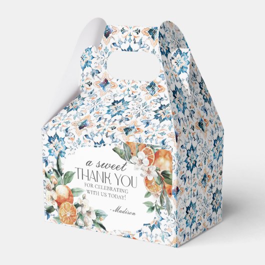 Toscane Tegel Italiaans Toscaanse kust Bedankdoosjes (Achterkant)