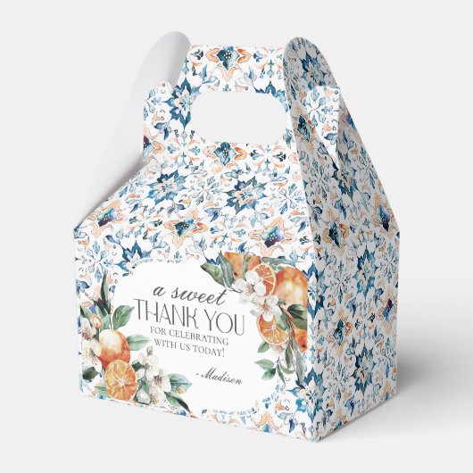 Toscane Tegel Italiaans Toscaanse kust Bedankdoosjes (Voorkant Zijde)