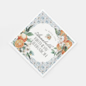 Toscane Tegel Italiaans verjaardagsfeestje Tafelde Servet (Hoek)