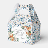 Toscane tegel Italiaanse Toscaanse kust Bedankdoosjes (Achterkant)