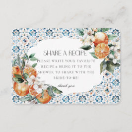 Toscane Tegel Italië Deel een recept Uitgenodigde  Informatiekaartje