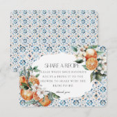 Toscane Tegel Italië Deel een recept Uitgenodigde  Informatiekaartje (Voorkant / Achterkant)